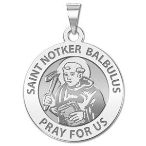 Saint Notker Balbulus Religious Medal  EXCLUSIVE 