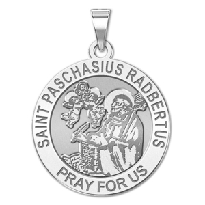 Saint Paschasius Radbertus Religious Medal  EXCLUSIVE 