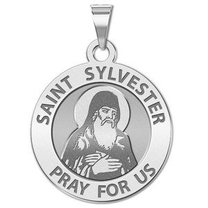 Saint Sylvester Religious Medal  EXCLUSIVE 