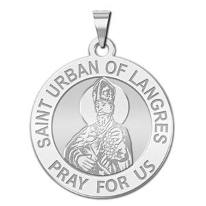 Saint Urban of Langres Religious Medal  EXCLUSIVE 