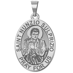 Saint Nunzio Sulprizio OVAL Religious Medal   EXCLUSIVE 