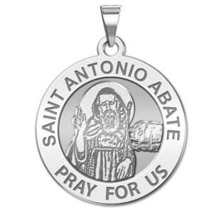 Saint Anthony Abate Round Medal  EXCLUSIVE 