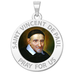 Saint Vincent De Paul Religious Medal Color