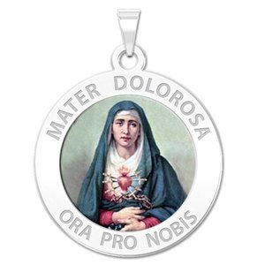 Mater Dolorosa Religious Medal  Color EXCLUSIVE 
