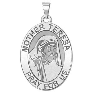 Mother Teresa   Oval Religious Medal  EXCLUSIVE 