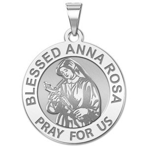 Blessed Anna Rosa Round Religious Medal  EXCLUSIVE 