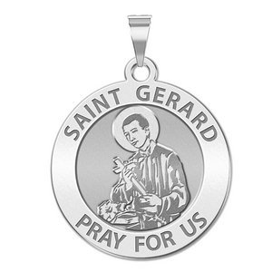 Saint Gerard Religious Round Medal  EXCLUSIVE 