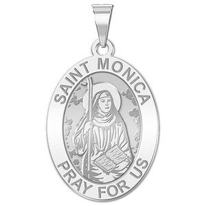 Saint Monica Oval Religious Medal  EXCLUSIVE 