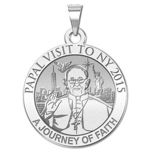 Pope Francis Papal NY Visit 2015    A Journey of Faith   Embossed Medal