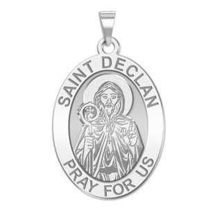 Saint Declan Oval Religious Medal  EXCLUSIVE 