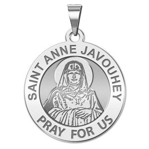 Saint Anne Javouhey Round Religious Medal  EXCLUSIVE 