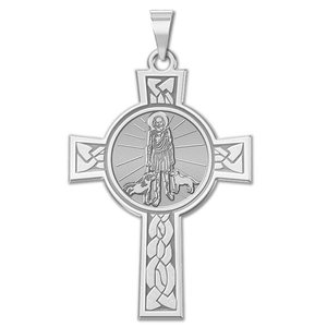 Saint Lazarus Cross Religious Medal   EXCLUSIVE 