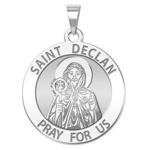 Saint Declan Religious Round Medal  EXCLUSIVE 