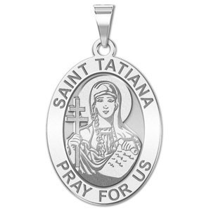 Saint Tatiana   Oval Religious Medal  EXCLUSIVE 