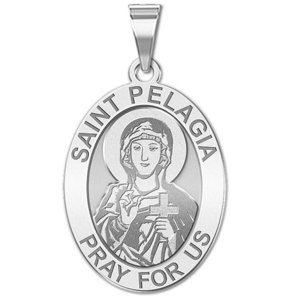 Saint Pelagia  female  Medal  OVAL  EXCLUSIVE 