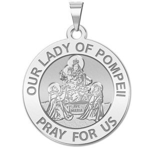 Our Lady of Pompeii Religious Medal   EXCLUSIVE 
