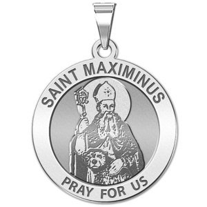 Saint Maximinus of Trier Religious Medal  EXCLUSIVE 