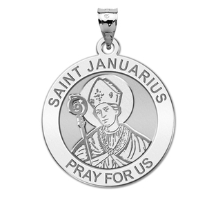Saint Januarius Round Religious Medal