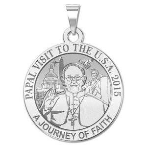 Pope Francis Papal Washington DC Visit 2015    A Journey of Faith  Embossed Medal