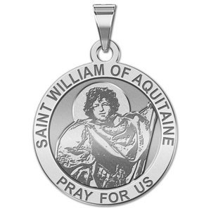Saint William of Aquitaine Religious Medal    EXCLUSIVE 