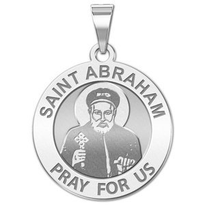Saint Abraham Religious Round Medal    EXCLUSIVE 