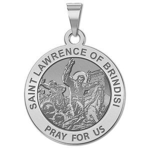 Saint Lawrence of Brindisi  Leading the Soldiers in Battle  Religious Medal   EXCLUSIVE 