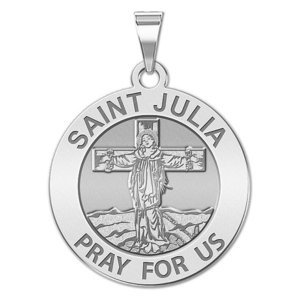 Saint Julia of Corsica Religious Medal   EXCLUSIVE 