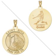 Saint Rita Religious Medal Baseball Religious Medal EXCLUSIVE
