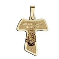 Saint Francis of Assisi  - Franciscan Cross Medal  