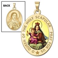 Scapular Medal  OVAL 