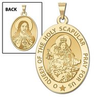 Scapular Medal  OVAL 
