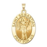 Saint Sebastian - Oval Medal "EXCLUSIVE"