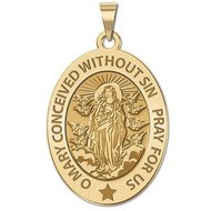 Immaculate Conception OVAL Medal