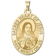 Sacred Heart of Jesus OVAL Medal  