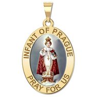 Infant of Prague - OVAL Medal  
