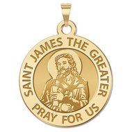 Saint James the Greater portrait Religious Medal EXCLUSIVE
