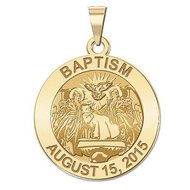 Personalized Baptism Medal 