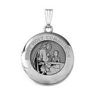 14k White Gold Round 
