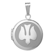 Sterling Silver Round  Picture Confirmation 