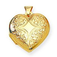 Yellow Gold I Love You Locket