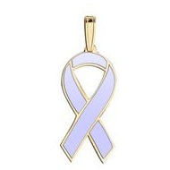 Awareness Ribbon Periwinkle Color Charm