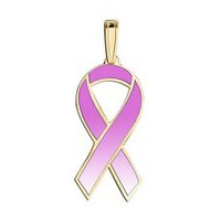 Awareness Ribbon Orchid Color Charm
