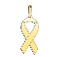 Awareness Ribbon Peach Color Charm