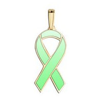 Awareness Ribbon Light Green Color Charm