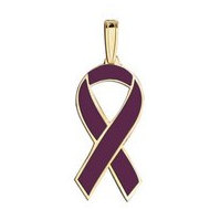Awareness Ribbon Burgundy Color Charm