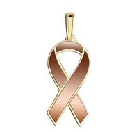 Awareness Ribbon Copper Color Charm