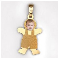 MyKids™  Boy with Photo Pendant and Charm