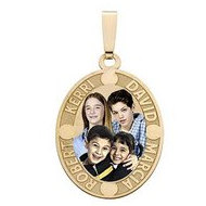 Oval W/ 4 Names Etched