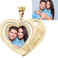 Heart W/ Date Etched