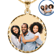 38 mm Large Round Photo Pendant